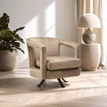 Mink Velvet Swivel Chair