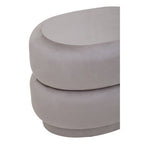 Mink Velvet Pouffe with Footrest