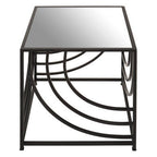 Clear and Black Side Table