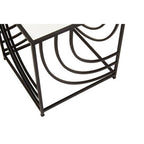 Clear and Black Side Table