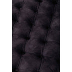 Grey Velvet Ottoman with Wheels