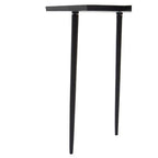 Black Nickel Finish Asymmetric Side Table