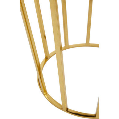 Black Velvet Stool with Gold Finish Base