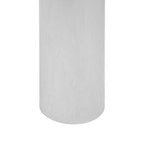Clear Round Glass Top Side Table with Silver Metal Pedestal Base