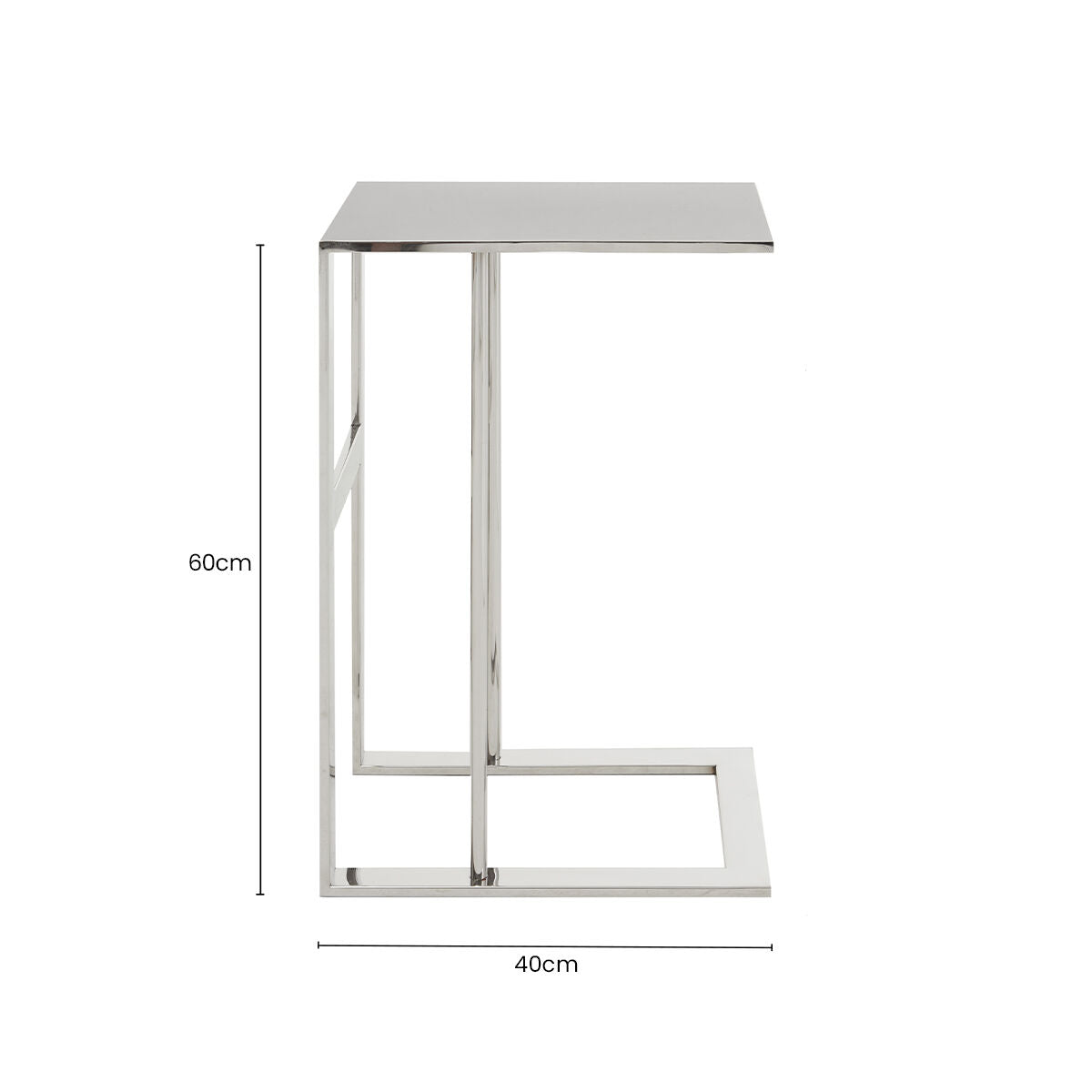 Silver Side Table