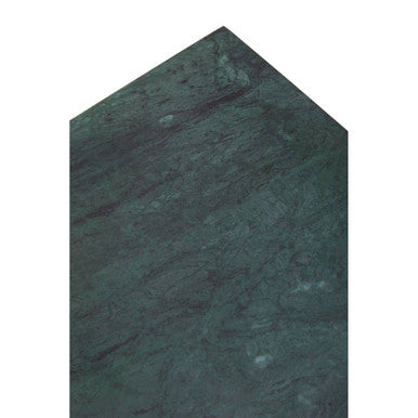 Nest of Two Green Marble Top Nesting Side Tables with Gold Finish Metal Frame
