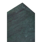 Nest of Two Green Marble Top Nesting Side Tables with Gold Finish Metal Frame