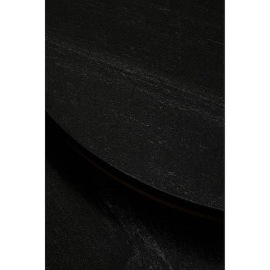 Black Marble and Gold Finish Set of 2 Nesting Coffee Tables
