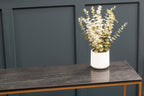 Black Marble Console Table with Gold Finish Frame
