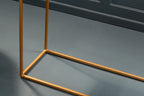 Black Marble Console Table with Gold Finish Frame