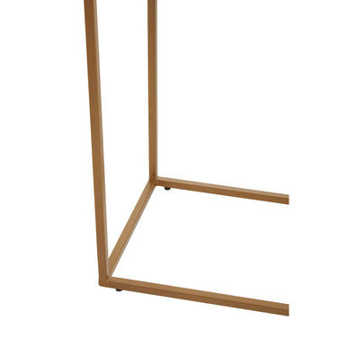 Black Marble Console Table with Gold Finish Frame