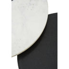 Black and White Marble Set of 2 Side Tables