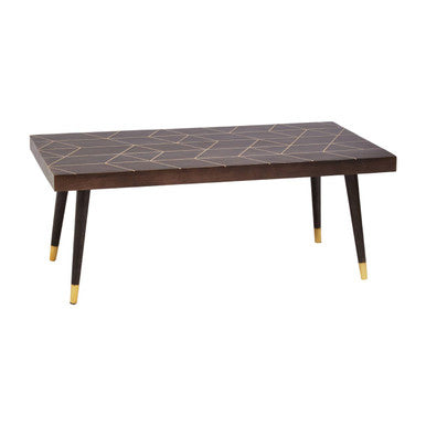 Dark Finish Mango Wood Coffee Table