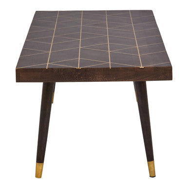 Dark Finish Mango Wood Coffee Table
