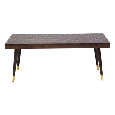 Dark Finish Mango Wood Coffee Table
