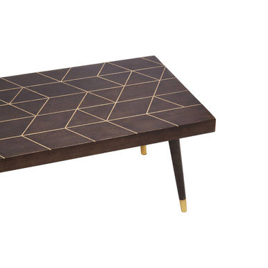 Dark Finish Mango Wood Coffee Table