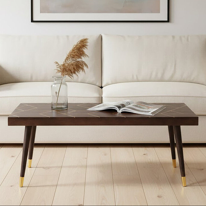 Dark Finish Mango Wood Coffee Table