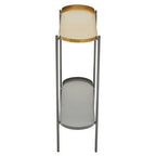 Grey and Matt Gold Finish 2 Tier Console Table