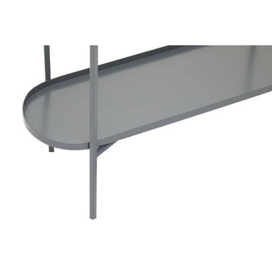Grey and Matt Gold Finish 2 Tier Console Table