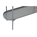 Grey and Matt Gold Finish 2 Tier Console Table