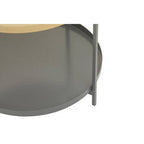 Two Tier Gold Round Coffee Table with Two-Tonal Contrast
