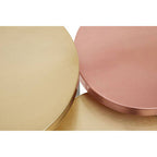 Matt Gold and Copper Finish Tops Set of 3 Nesting Tables