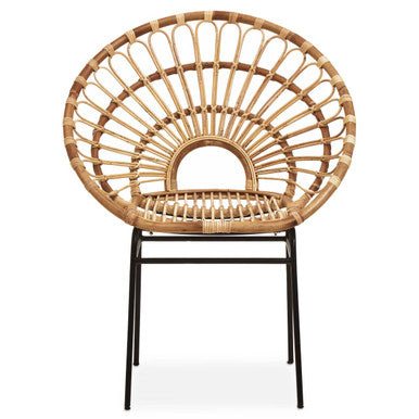 Natural Rattan Sunflower Chair