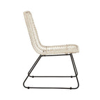 Natural Rattan Black Metal Chair