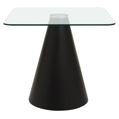 Clear Glass Square Dining Table