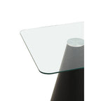 Clear Glass Square Dining Table