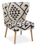 White and Black Berber Style Chair