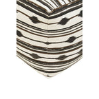 Black and White Ikat Square Pouffe