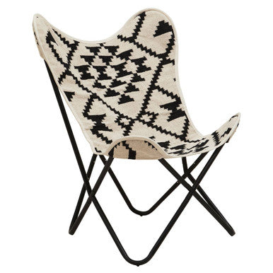 Black and White Butterfly Chair