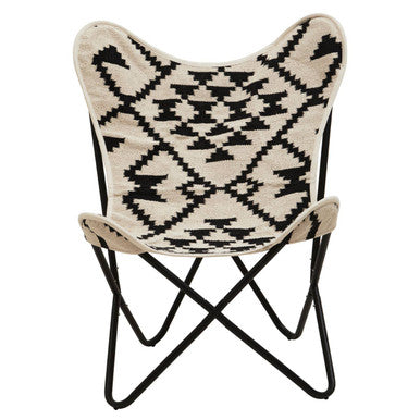 Black and White Butterfly Chair