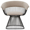 Mink Velvet Chair with Black Finish Frame