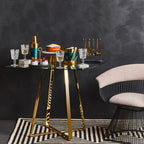 Mink Velvet Chair with Black Finish Frame
