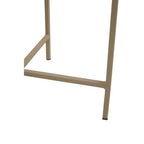 Set of 3 Grey Enamel Top Nesting Side Tables with Gold Finish X-Base Legs