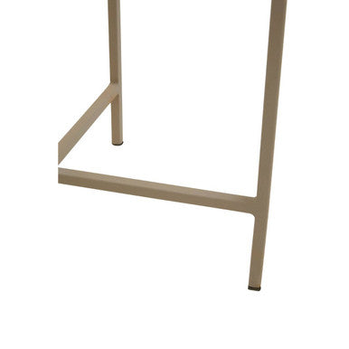 Set of 3 Grey Enamel Top Nesting Side Tables with Gold Finish X-Base Legs