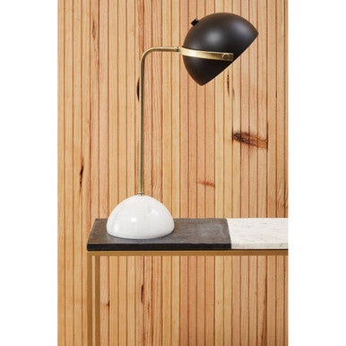 Black and White Marble Console Table with Gold Finish Frame