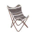 Grey and White Butterfly Chair