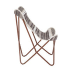 Grey and White Butterfly Chair