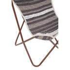 Grey and White Butterfly Chair