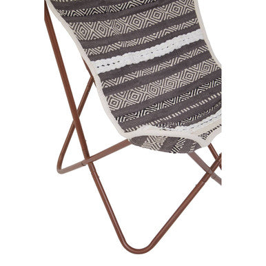 Grey and White Butterfly Chair