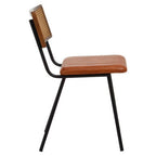 Tan Leather Dining Chair