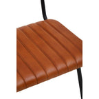 Tan Leather Dining Chair