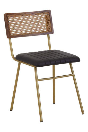 Black Leather Dining Chair