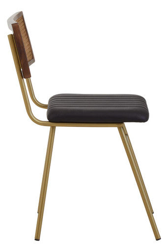 Black Leather Dining Chair