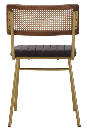 Black Leather Dining Chair