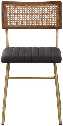 Black Leather Dining Chair