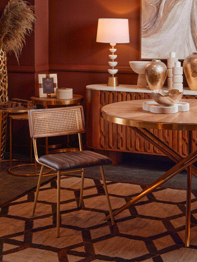 Black Leather Dining Chair